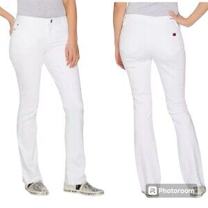 Peace Love World Released Hem Straight Leg Jeans